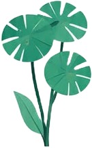a paper flower with leaves on it.jpg